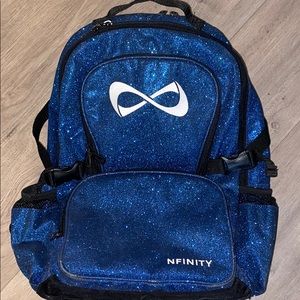 Blue sparkle Nfinity backpack